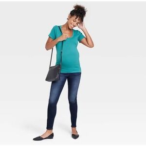 Isabel Ingrid Maternity 16 NWT Jeans Dark Wash‎ Skinny Stretch Belly Denim Pant